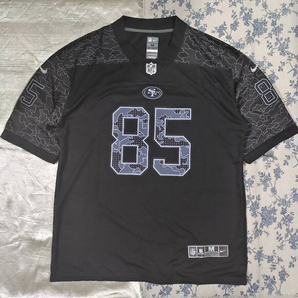 San Francisco 49ers George Kittle #85 Black Jersey - Picture 1 of 9